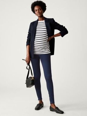 Womens M&S Collection Maternity Over Bump Jeggings -  Mix,  Mix M&s Collection - Niebieski