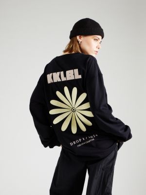 Majica z dolgimi rokavi s cvetličnim vzorcem s karirastim vzorcem Karo Kauer