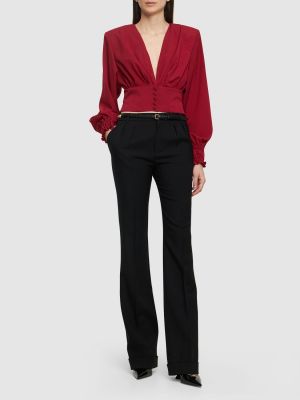 Top in crepe Alexandre Vauthier rosso