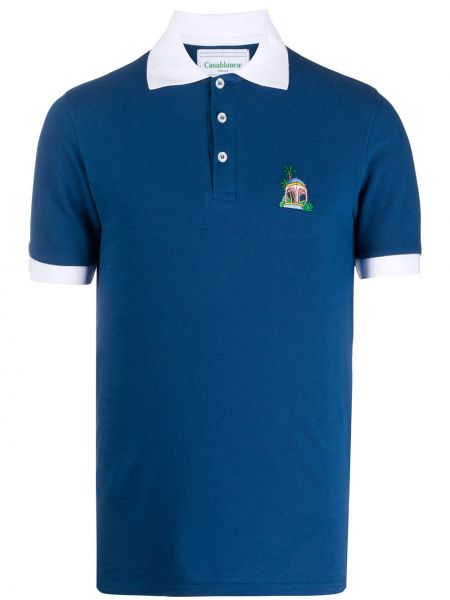 Polo marškinėliai Casablanca mėlyna