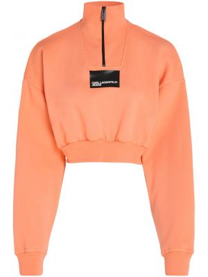Raštuotas džemperis Karl Lagerfeld Jeans oranžinė
