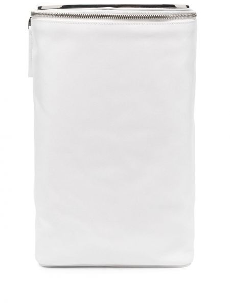 Plecak skórzany Diesel biały