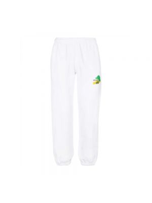 Obcisłe spodnie bawełniane slim fit Off-white białe