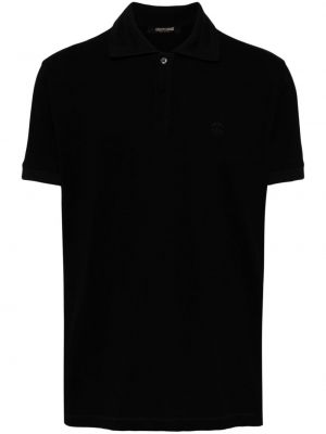 Siuvinėtas polo marškinėliai Roberto Cavalli juoda