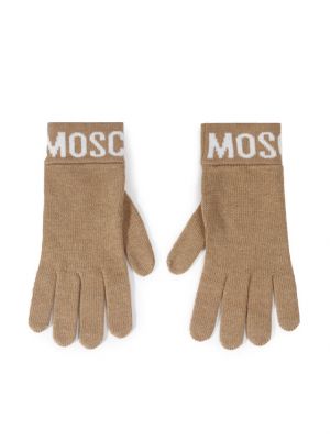 Γάντια Moschino μπεζ