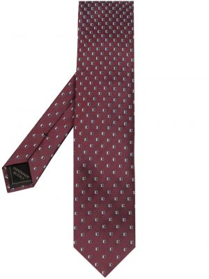 Hodvábna kravata Brioni červená