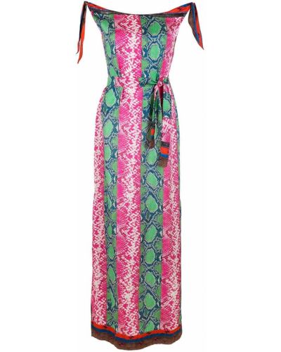 Jedwabna sukienka długa Amir Slama różowa