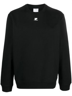 Sweatshirt aus baumwoll Courreges schwarz