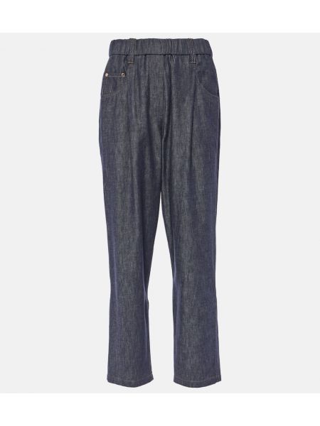 Slank skinny jeans Brunello Cucinelli blå