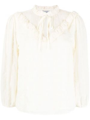 Памучна блуза Liu Jo бяло