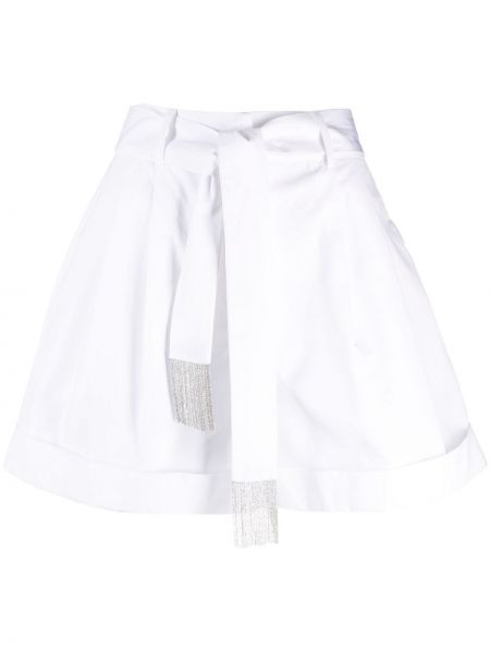 Pantalones cortos con flecos Max & Moi blanco