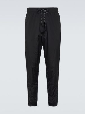 Pantaloni din nailon Moncler Grenoble negru