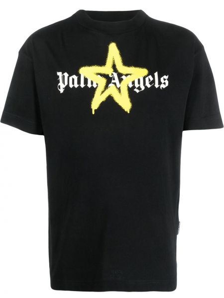 Със звездички тениска с принт Palm Angels