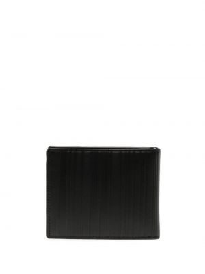 Pruhovaná kožená peněženka Paul Smith černá