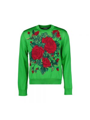Bluza z nadrukiem Dolce And Gabbana zielona