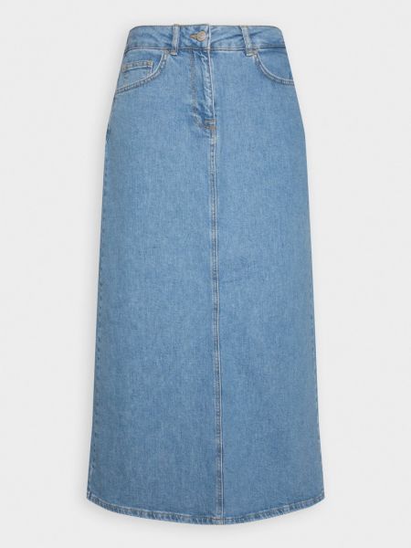 Spódnica jeansowa Selected Femme niebieska
