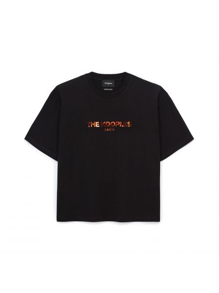 Черная футболка The Kooples