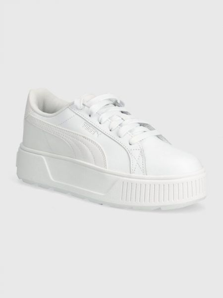 Białe sneakersy skórzane Puma