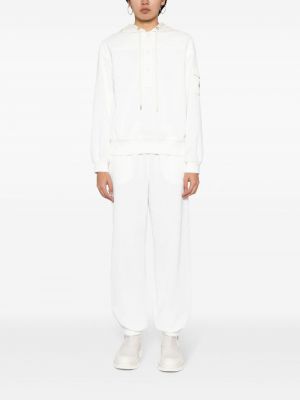 Manšestrové sportovní kalhoty Moncler bílé