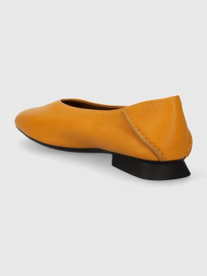 Bőr balerina cipők Camper narancsszínű