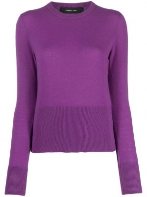Pullover mit rundem ausschnitt Federica Tosi lila