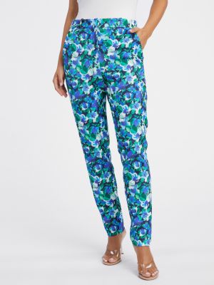 Květinové kalhoty Orsay modré
