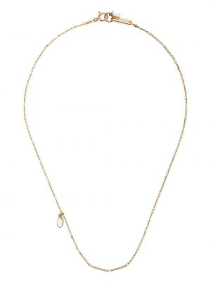 Ogrlica s biserima Isabel Marant zlatna