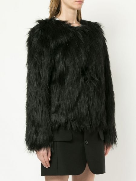 Bunda s kožíškem Unreal Fur černá