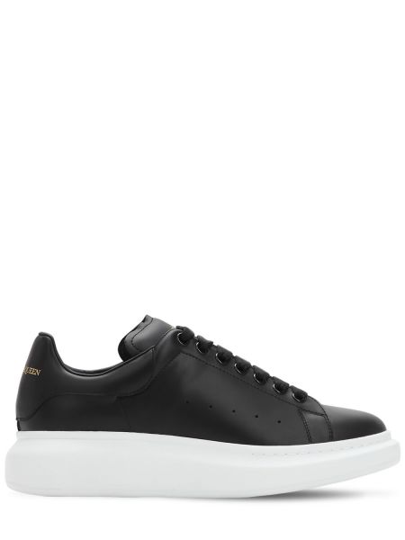 Læder sneakers Alexander Mcqueen sort