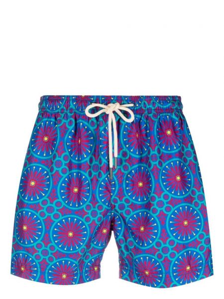 Pantaloni scurți cu imagine cu imprimeu geometric Peninsula Swimwear