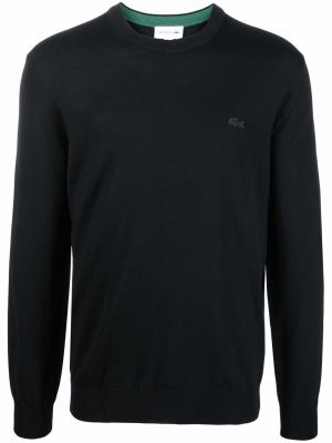 Siuvinėtas džemperis Lacoste juoda