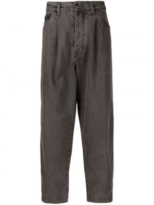 Voľné bavlnené džínsy s rovným strihom Société Anonyme hnedá