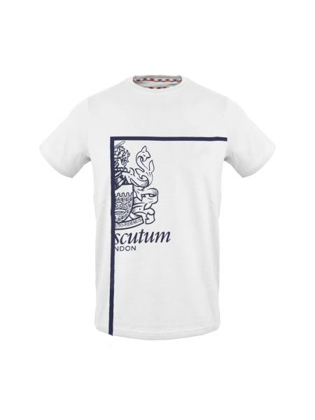 T-shirt mit kurzen ärmeln Aquascutum weiß