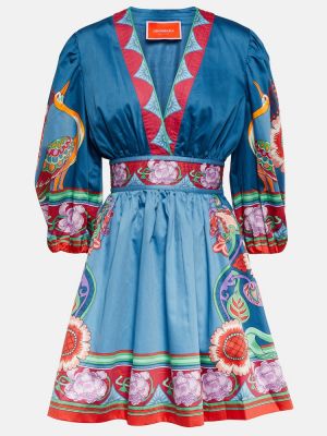 Βαμβακερή φόρεμα με σχέδιο La Doublej