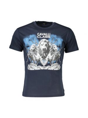 Koszulka Cavalli Class niebieska