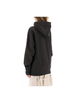 Oversize hoodie mit stickerei Isabel Marant schwarz