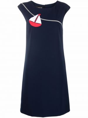 Rovné šaty Boutique Moschino - modrá