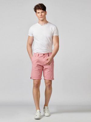 Pantaloni chino Koroshi roz