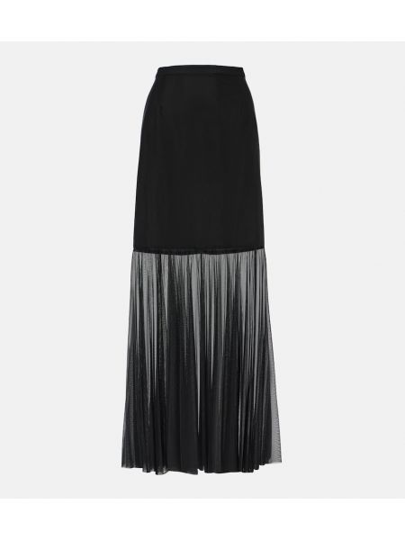 Maxi φούστα από τούλι Dolce&gabbana μαύρο