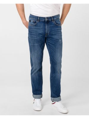 Priliehavé džínsy s rovným strihom Trussardi Jeans modrá