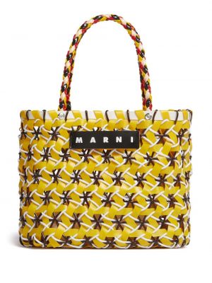 Плетени шопинг чанта Marni Market