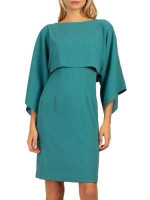 Платье мини из крепа Trina Turk синее