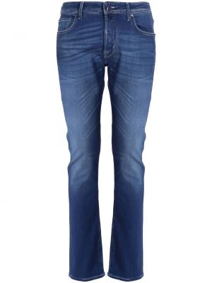 Slim fit skinny fit-jeans Jacob Cohën blå