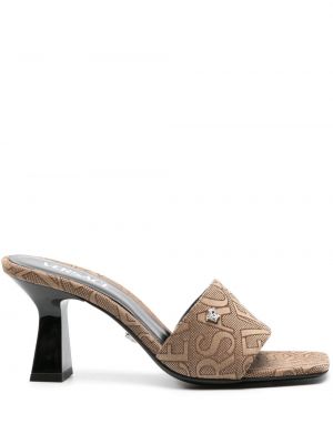Papuci tip mules din jacard Versace Pre-owned