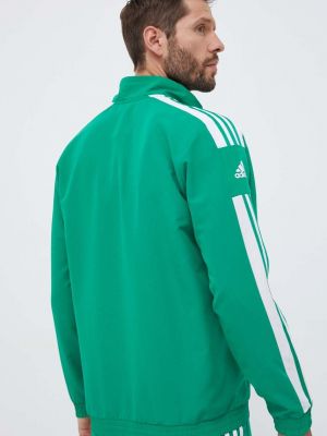 Mikina s aplikacemi Adidas Performance zelená