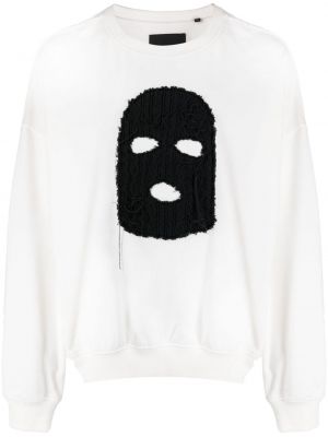Sweatshirt aus baumwoll mit print Mostly Heard Rarely Seen weiß