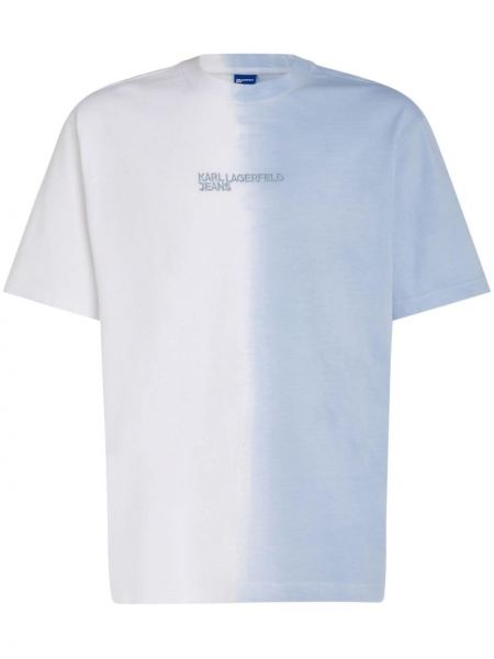 T-shirt en coton à motif dégradé Karl Lagerfeld Jeans
