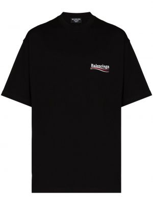 T-shirt à imprimé Balenciaga noir
