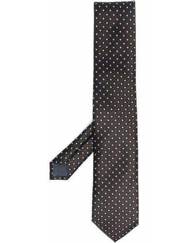 Corbata con estampado geométrico Ermenegildo Zegna negro