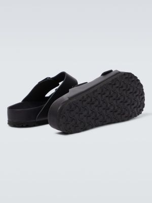 Sandales en cuir Birkenstock noir